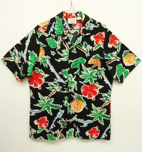 画像: 80'S BREAKERS コットン アロハシャツ ブラックベース (VINTAGE) 「S/S Shirt」 入荷しました。