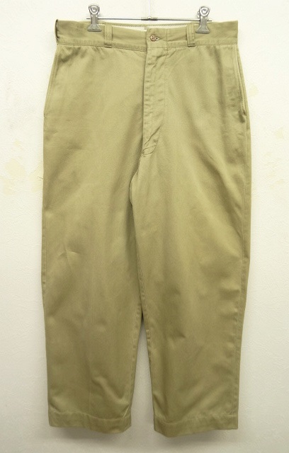 画像: 60'S アメリカ軍 US ARMY チノパンツ GRIPPER ZIPPER製ジップ (VINTAGE) 「Bottoms」 入荷しました。