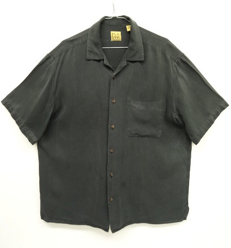 画像: JOS.A.BANK シルク オープンカラーシャツ ブラック (USED) 「S/S Shirt」 入荷しました。