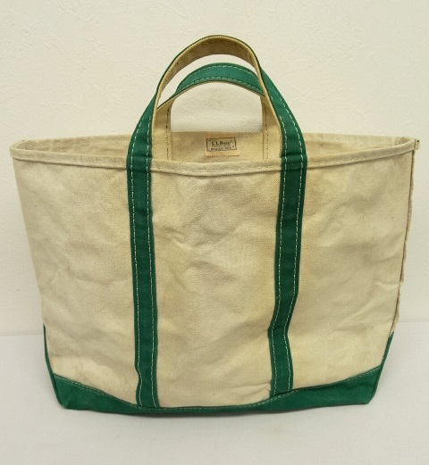 80s ll bean エルエルビーン トート バッグ グリーン 緑 2色タグ - www