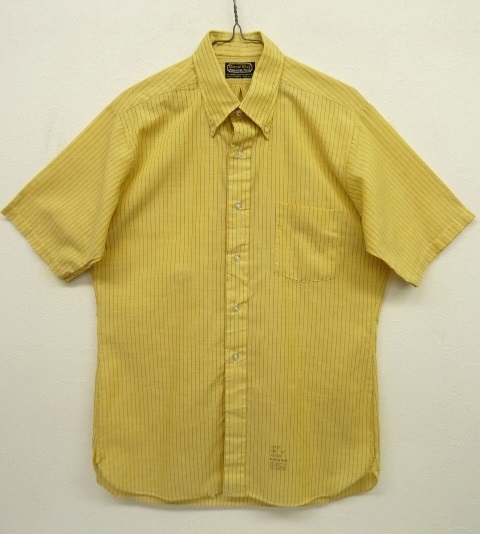 画像: 60'S CAREER CLUB 6ボタン 半袖 ボタンダウンシャツ ストライプ USA製 (VINTAGE) 「S/S Shirt」 入荷しました。