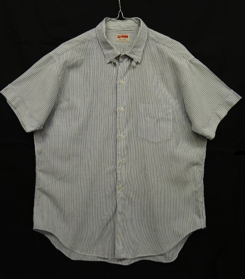 画像: 70'S VAN HEUSEN 6ボタン 半袖 タブカラーシャツ ストライプ カナダ製 (VINTAGE) 「S/S Shirt」 入荷しました。