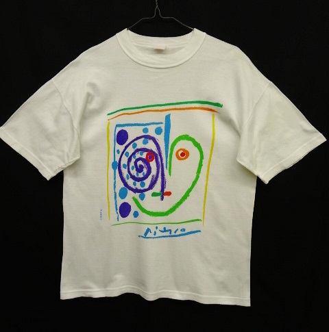 画像: 90'S PABLO PICASSO "FACE" オフィシャル Tシャツ (VINTAGE) 「T-Shirt」 入荷しました。