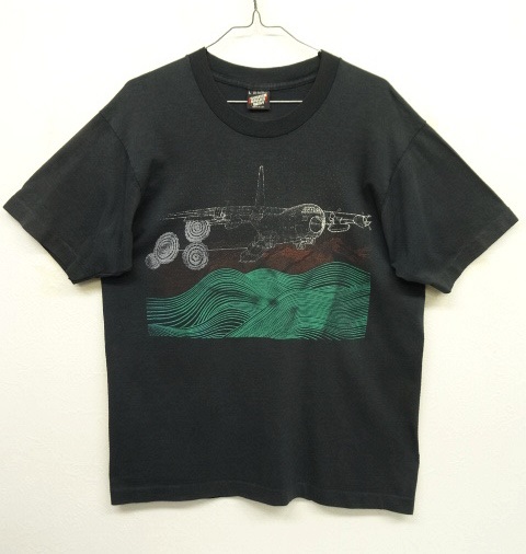 画像: 90'S SCREEN STARS 飛行機プリント シングルステッチ Tシャツ USA製 (VINTAGE) 「T-Shirt」 入荷しました。