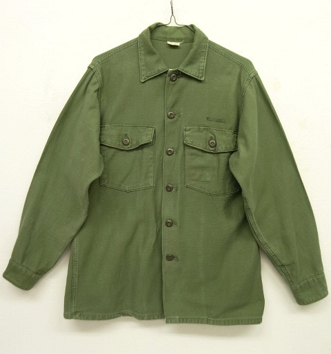 画像: 60'S アメリカ軍 US ARMY OG107 コットンサテン ユーティリティシャツ (VINTAGE) 「L/S Shirt」 入荷しました。