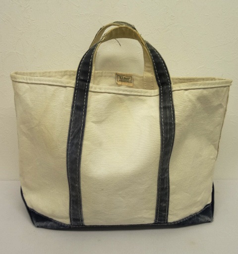 画像: 80'S LL Bean 2色タグ 耳付き キャンバス トートバッグ ネイビー USA製 (VINTAGE) 「Bag」 入荷しました。