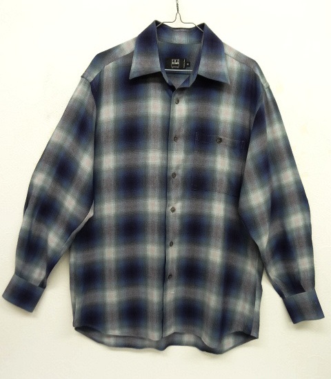 画像: 90'S IKE BEHAR レーヨン 長袖シャツ オンブレチェック イタリア製 (VINTAGE) 「L/S Shirt」 入荷しました。