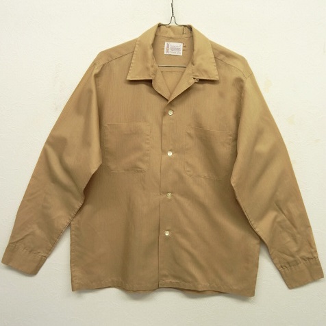 画像: 70'S TOWNCRAFT 無地 オープンカラーシャツ タン (VINTAGE) 「L/S Shirt」 入荷しました。