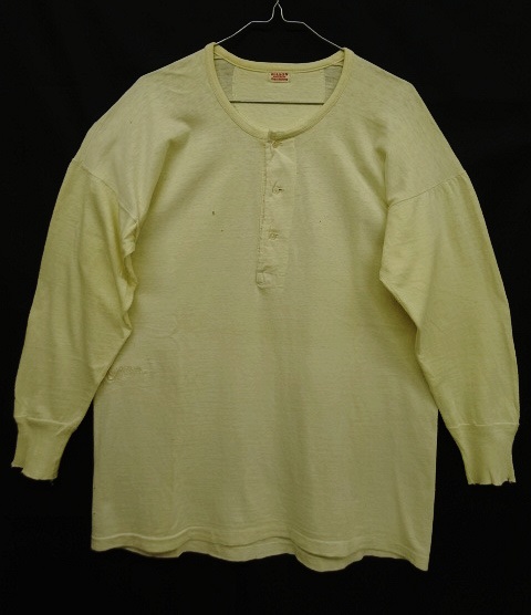 画像: 50'S WILSON BROTHERS ヘンリーネック ロンT (VINTAGE) 「T-Shirt」 入荷しました。