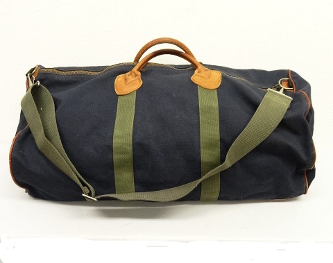 画像: 80'S LL Bean キャンバス/レザー ダッフルバッグ ネイビー (VINTAGE) 「Bag」 入荷しました。