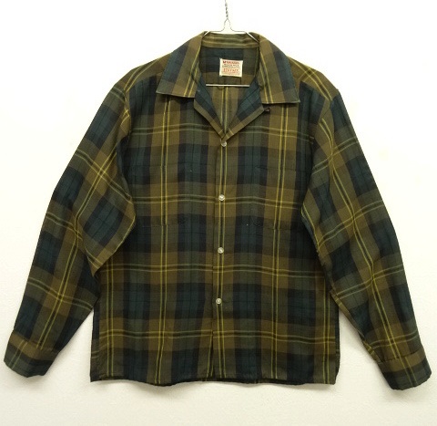 画像: 60'S McGREGOR "SCOTSET" オープンカラーシャツ チェック柄 (VINTAGE) 「L/S Shirt」 入荷しました。