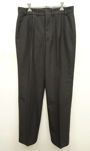 画像: ドイツ軍 プリーツ入り ウールトラウザーズ ドレスパンツ CHARCOAL (VINTAGE) 「Bottoms」 入荷しました。