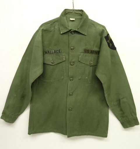 画像: 70'S アメリカ軍 US ARMY OG107 コットンサテン ユーティリティシャツ (VINTAGE) 「L/S Shirt」 入荷しました。
