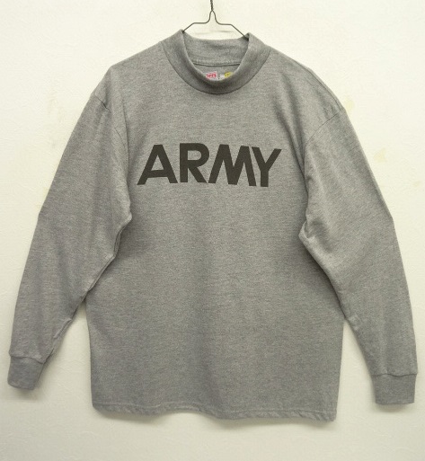 画像: アメリカ軍 US ARMY "SOFFE製" リフレクター 両面プリント モックネック 長袖Tシャツ (NEW) 「T-Shirt」 入荷しました。