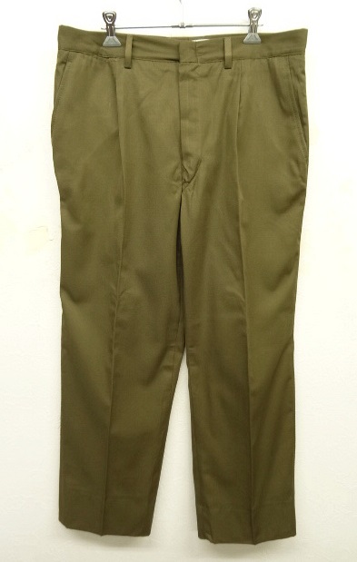 画像: 90'S イタリア軍 プリーツ入り コットントラウザーズ チノパンツ KHAKI (DEADSTOCK) 「Bottoms」 入荷しました。