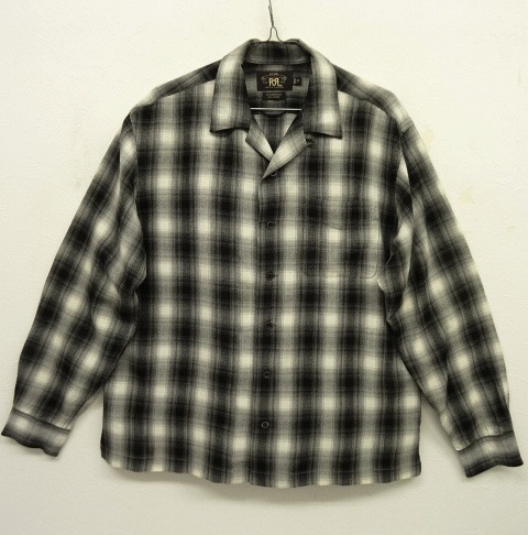 画像: RRL オープンカラーシャツ オンブレチェック (USED) 「L/S Shirt」 入荷しました。