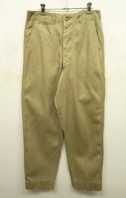 画像: 50'S アメリカ軍 US ARMY サイドダブルステッチ コットン100% チノパンツ (VINTAGE) 「Bottoms」 入荷しました。