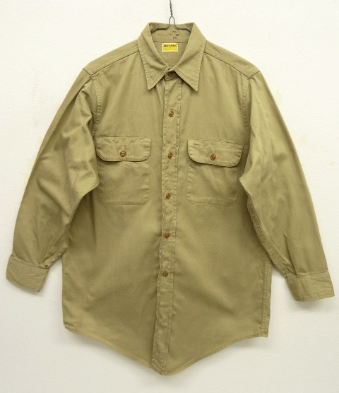 画像: 60'S CASEY JONES ツイル ワークシャツ ベージュ (VINTAGE) 「L/S Shirt」 入荷しました。
