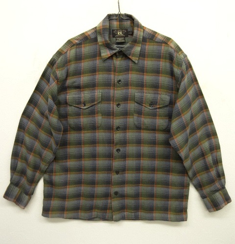 画像: 90'S RRL 初期 三ツ星タグ 長袖 フランネルシャツ チェック柄 (VINTAGE) 「L/S Shirt」 入荷しました。