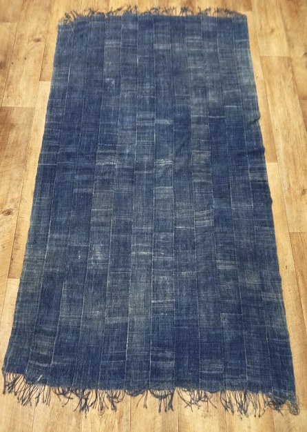 画像: アフリカン インディゴ ファブリック INDIGO 184cm x 105cm (ANTIQUE) 「Antique Goods」 入荷しました。