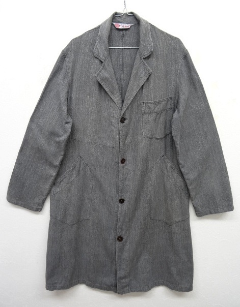 画像: 50'S フレンチ ブラックシャンブレー アトリエコート (VINTAGE) 「Jacket」 入荷しました。