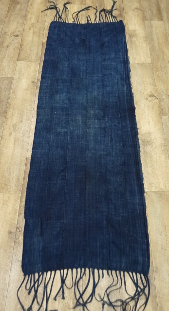画像: アフリカン インディゴ ファブリック INDIGO 188cm x 64cm (ANTIQUE) 「Antique Goods」 入荷しました。