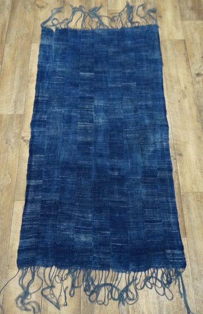 画像: アフリカン インディゴ ファブリック INDIGO 146cm x 77cm (ANTIQUE) 「Antique Goods」 入荷しました。