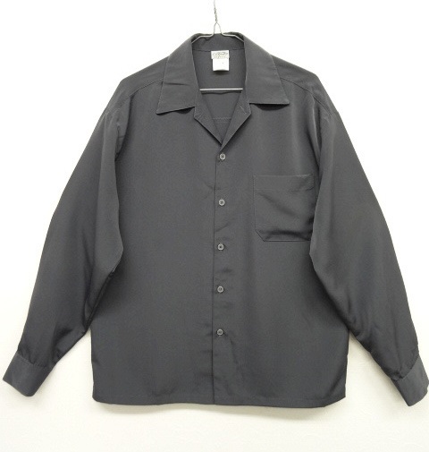 画像: CALTOP オープンカラー 長袖シャツ チャコール USA製 (NEW) 「L/S Shirt」 入荷しました。
