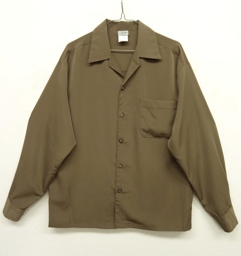 画像: CALTOP オープンカラー 長袖シャツ ベージュ USA製 (NEW) 「L/S Shirt」 入荷しました。