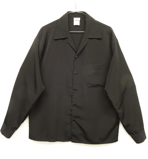 画像: CALTOP オープンカラー 長袖シャツ ブラック USA製 (NEW) 「L/S Shirt」 入荷しました。