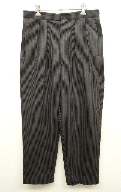 画像: 40'S UNKNOWN ユーロ プリーツ入り スラックス LIGHTNINGジップ ストライプ (VINTAGE) 「Bottoms」 入荷しました。