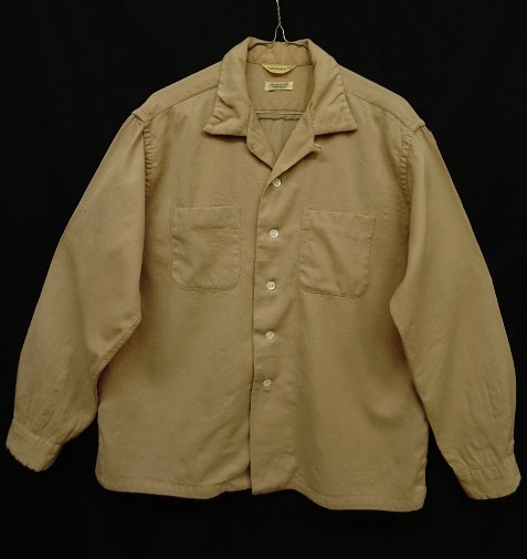 画像: 60'S BOTANY ウールギャバジン オープンカラーシャツ (VINTAGE) 「L/S Shirt」 入荷しました。