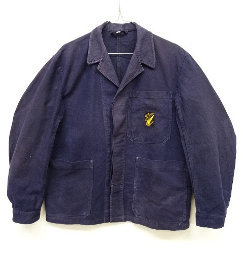 画像: ユーロワーク ワッペン付き ワークジャケット カバーオール NAVY (VINTAGE) 「Jacket」 入荷しました。