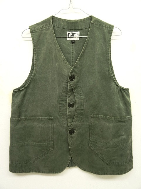 画像: Engineered Garments コットンキャンバス ベスト OLIVE USA製 (USED) 「No Sleeve」 入荷しました。