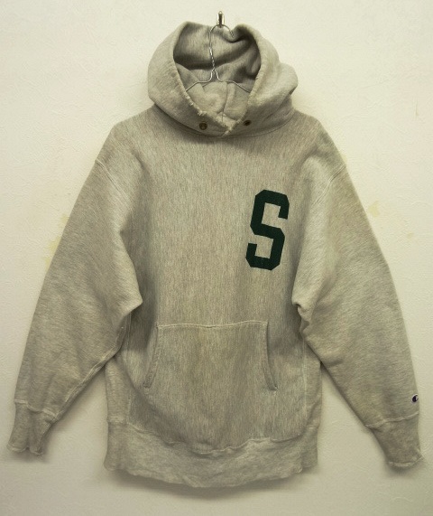 画像: 90'S CHAMPION 刺繍タグ 両面プリント リバースウィーブ パーカー グレー USA製 (VINTAGE) 「Parka」 入荷しました。