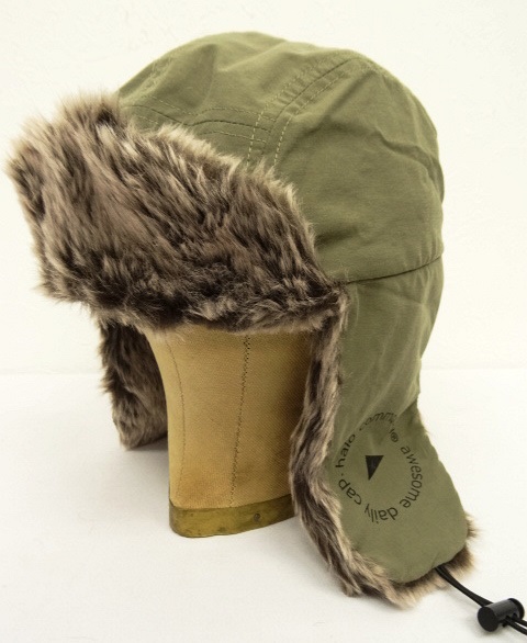 画像: HALO COMMODITY "MADERA2 CAP" ファー付き フライトキャップ KHAKI (NEW) 「Cap」 入荷しました。