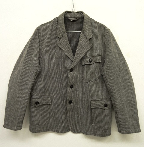 画像: 50'S フレンチワーク コットンピケ ワークジャケット BLACK (VINTAGE) 「Jacket」 入荷しました。