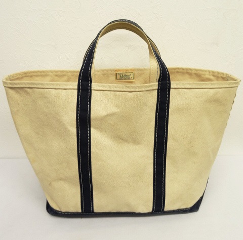 画像: 80'S LL Bean 2色タグ 耳付き キャンバス トートバッグ ネイビー USA製 (VINTAGE) 「Bag」 入荷しました。