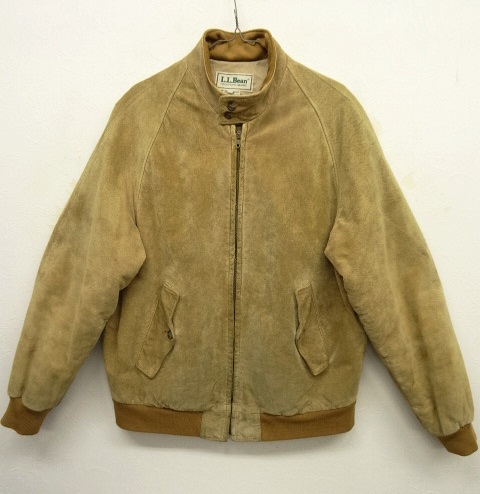 画像: 80'S LL Bean THINSULATE中綿入り レザー ドリズラージャケット タン USA製 (VINTAGE) 「Jacket」 入荷しました。