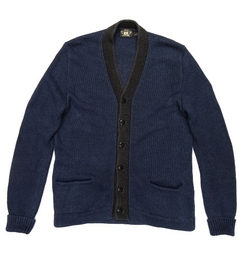 画像: RRL インディゴ染め コットン ニット カーディガン (USED) 「Knit」 入荷しました。