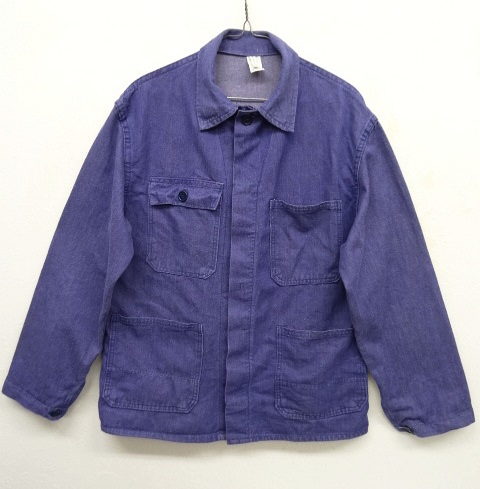 画像: ユーロワーク デニム ワークジャケット カバーオール INDIGO (VINTAGE) 「Jacket」 入荷しました。