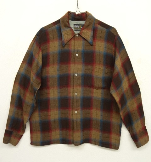 画像: 60'S TOPSALL レーヨンシャツ オンブレチェック USA製 (VINTAGE) 「L/S Shirt」 入荷しました。