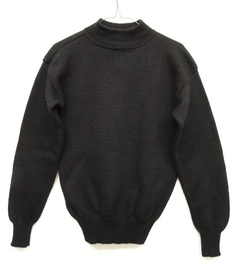 画像: 90'S アメリカ軍 US NAVY モックネック ゴブセーター BLACK (USED) 「Knit」 入荷しました。