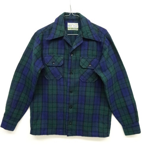 画像: 70'S MAINE GUIDE by CONGRESS ウール オープンカラーシャツ (VINTAGE) 「L/S Shirt」 入荷しました。