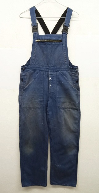 画像: ユーロ ワーク HBT ヘリンボーンツイル オーバーオール ブルー (VINTAGE) 「Bottoms」 入荷しました。