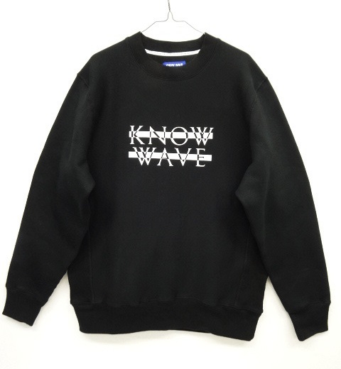 画像: KNOW WAVE ヘビーウエイト クルーネック スウェット BLACK (NEW) 「Sweat Shirt」 入荷しました。