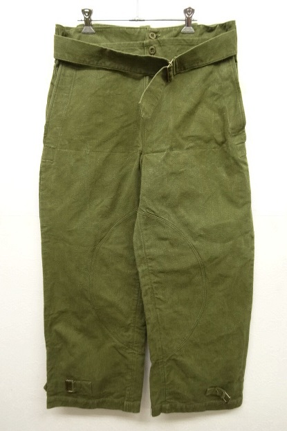 画像: 50'S フランス軍 モーターサイクル オーバーパンツ (VINTAGE) 「Bottoms」 入荷しました。