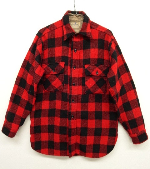 画像: 50'S PILGRIM マチ付き ウールシャツ バッファローチェック (VINTAGE) 「L/S Shirt」 入荷しました。