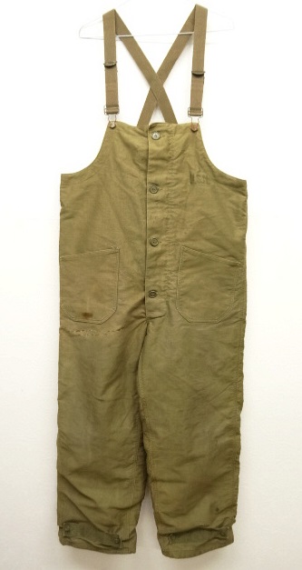 画像: 40'S アメリカ軍 US NAVY デッキトラウザーズ オーバーオール MEDIUM (VINTAGE) 「Bottoms」 入荷しました。