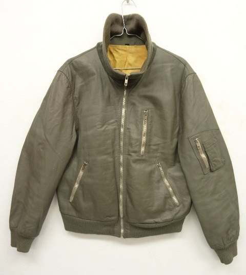 画像: 80'S ドイツ軍 レザー フライトジャケット GREY (VINTAGE) 「Jacket」 入荷しました。